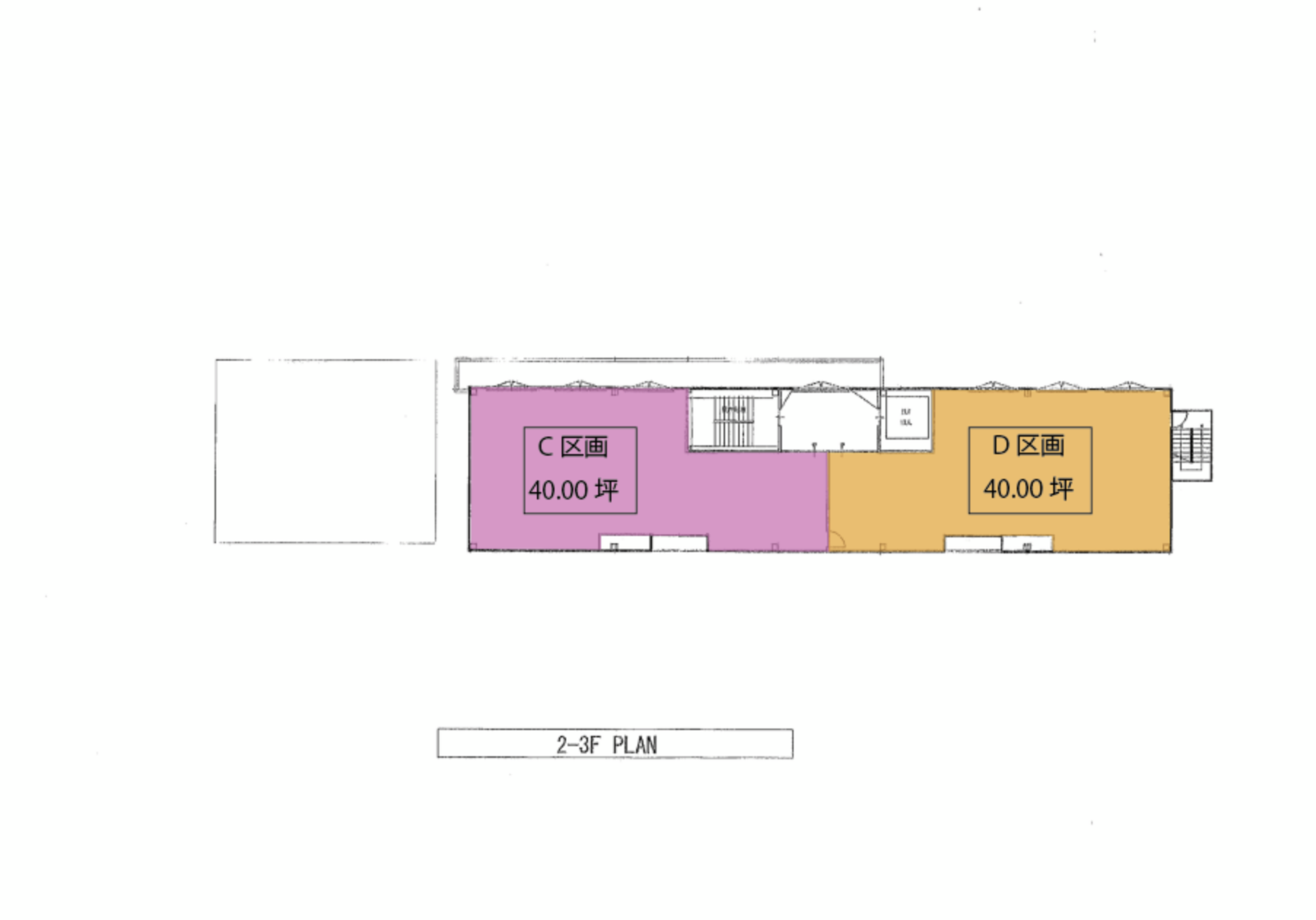 JR総持寺クリニックビル平面図の平面図