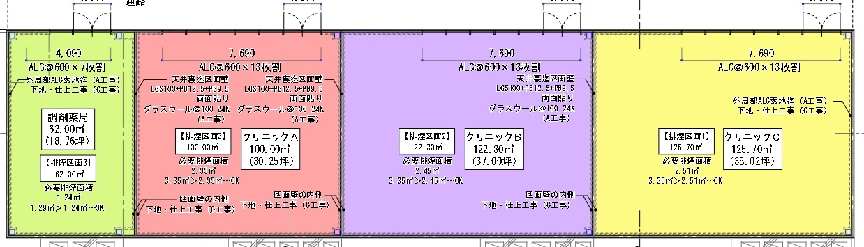 茨木平田クリニックモール平面図